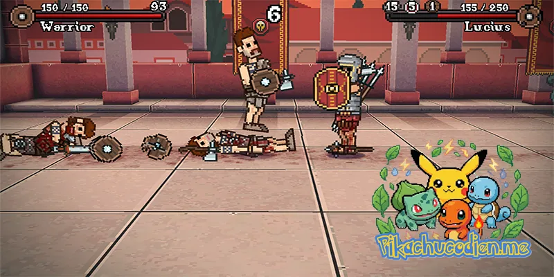 Gladihoppers: Đỉnh cao đấu trường sinh tử phong cách Pixel